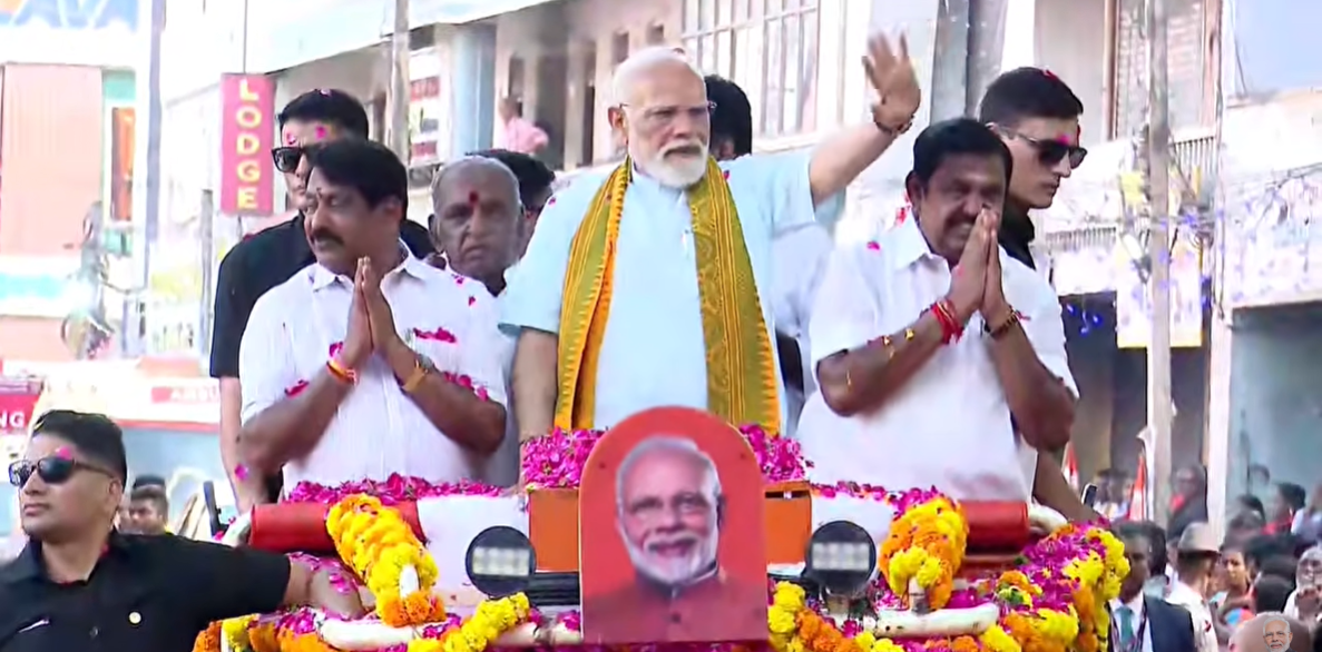 LIVE: Huge crowd turns out for PM Modi in Nagercoil, Tamil Nadu